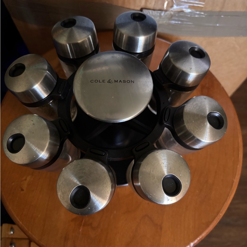 Cole + Mason Stainless Steel Spice Carousel